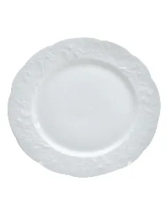 Assiette plate vendange 26cm blanche