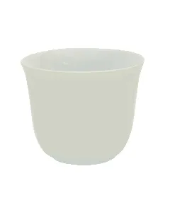 Tasse à et sous tasse à déjeuner vendange 20cm blanc