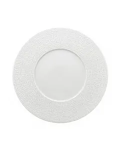 Assiette à dessert blanche martelée