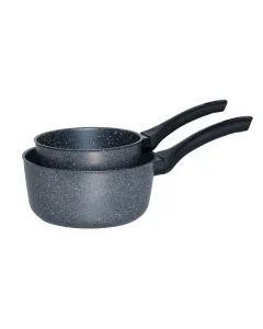 Lot de 2 Casseroles granite Gris - induction