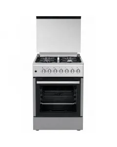 Cuisinière à Gaz 4 feux 60 cm Inox