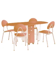 Table pliante à tiroirs SOTUFAB