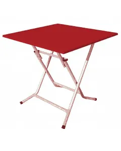 Table pliante carré rouge SOTUFAB