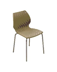 Chaise chromée beige Prince SOTUFAB