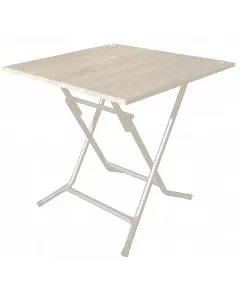 Table pliante carré chêne brut SOTUFAB