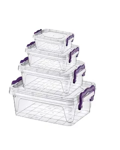 Lot de 4 frigo box rectangulaires