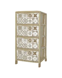 Armoire Julia Patchwork 4 Tiroirs