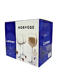 Coffret de 6 verres à pied 19cl