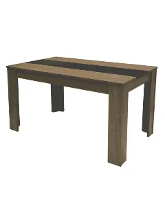 Table salle à manger Flora noir SOTUFAB