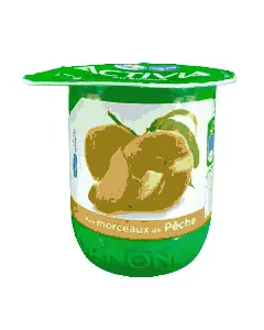 Yaourt aromatisé Activia aux morceaux de pêche