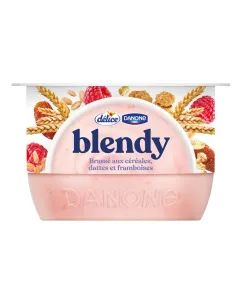 Yaourt brassé aux céréales dattes et framboises Blendy