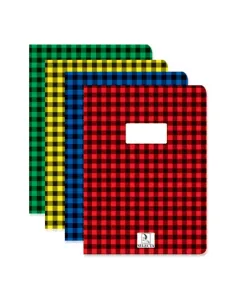 Cahier brochure couverture polypropylène grands carreaux 17x22cm 60g