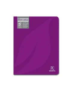 Cahier piqué papier grands carreaux PEFC 90g 128 pages