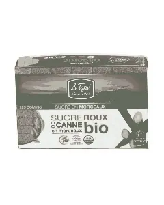 sucre roux de canne bio en morceaux LE TIGRE 