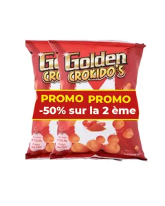 Lot de 2 sachets chips au paprika Crokido