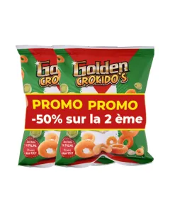 Lot de 2 sachets chips à l'oignon Crokido