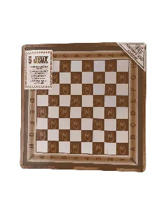 Coffret de 5 jeux (dame, echec,chevaux, scrabble français et arabe)