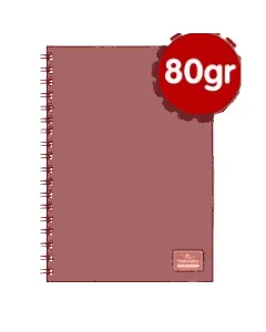 Cahier Wiro petit format uni 17x22cm 80g
