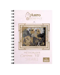 Cahier wiro A4 horoscope : Gémeaux - 200 pages