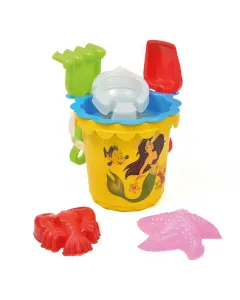 Seau de plage avec crabe