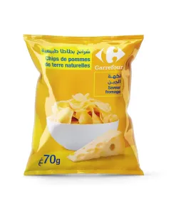 Chips de pomme de terre naturelle saveur fromage