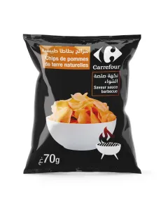 Chips de pomme de terre naturelle saveur barbecue