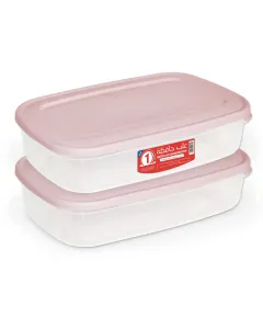 Lot de 2 boites de conservation rectangulaires 0,8L