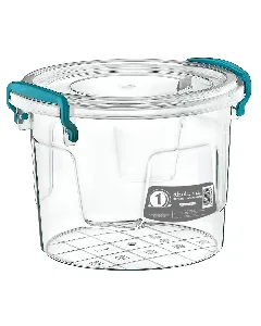 Boite de conservation ronde profonde en plastique 1,1L