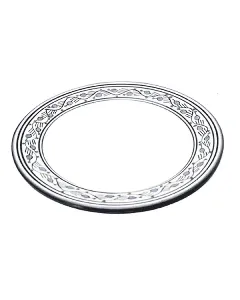 Assiette plate céramique Ø19cm Byrsa