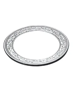 Assiette plate céramique Ø26cm Byrsa