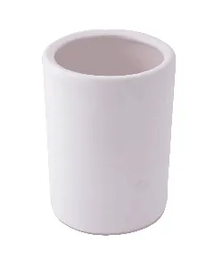 Pot cylindrique blanc