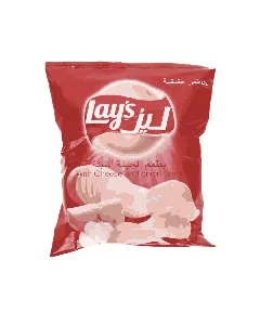 Chips de pomme de terre naturelle au fromage et oignons