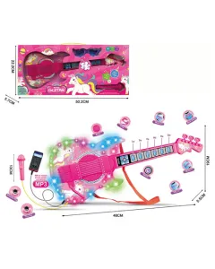 Guitare lumineuse et musicale