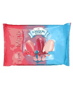 Minis sorbets pêche abricot, myrtille et pina Colada