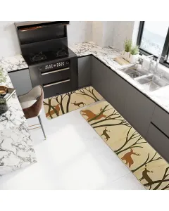 Lot de 2 Tapis de Cuisine 120cm + 75cm
