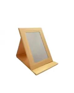 Miroir de table pliable en carton