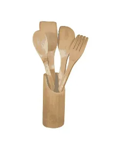Set de 4 ustensiles de cuisine en bois