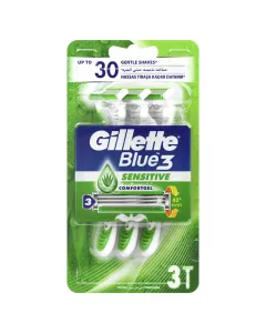 Rasoirs jetables 3 lames Bleu Sensitive comfortgel 