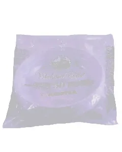 Assiette en plastique blanche