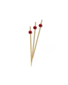 Lot de 24 Picks Perle Rouge