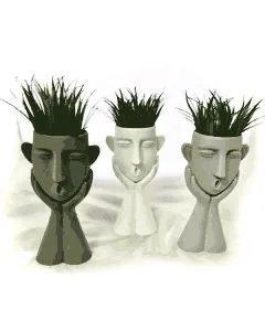 Pot avec fleur artificielle