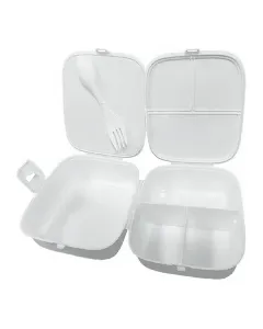 Boite à déjeuner avec fourchette et cuillère