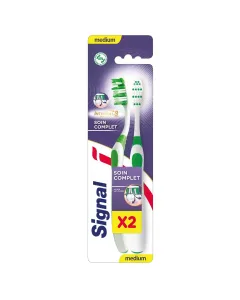 Lot de 2 brosses à Dents Soin Complet Medium