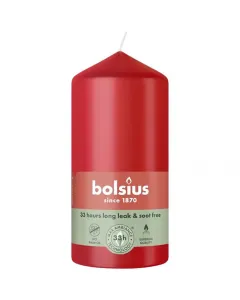 Bougie Pilier Essentials Rouge