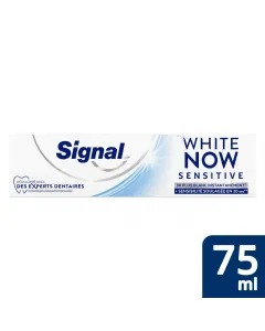 Dentifrice white now blancheur sensitive