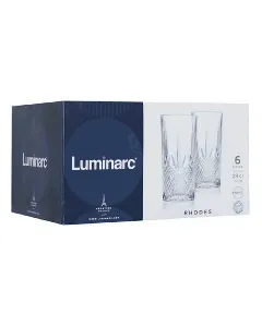 Coffret de 6 verres hauts Rhodes 28cl