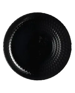 Assiette plate Ø25cm noire Pampille