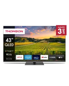 Téléviseur 43" QLED 4K UHD Google TV Gris