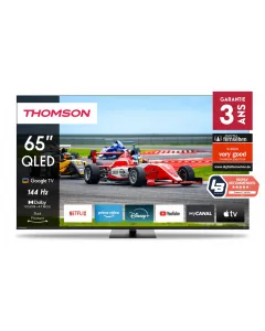 Téléviseur 65" QLED PRO 4K UHD Google TV Noir 