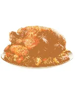 Poulet fermier rôti